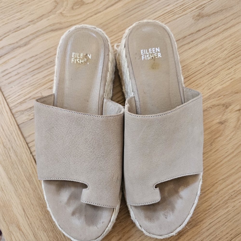 Eileen Fisher Women's Tan Mules